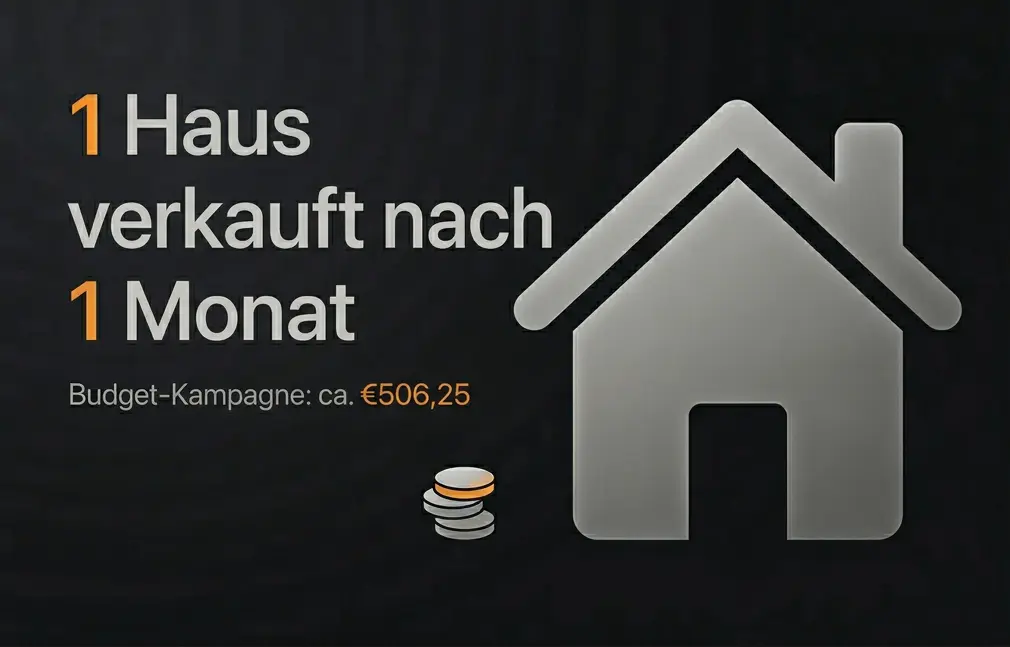 1 Haus im ersten Monat der Werbekampagne verkauft