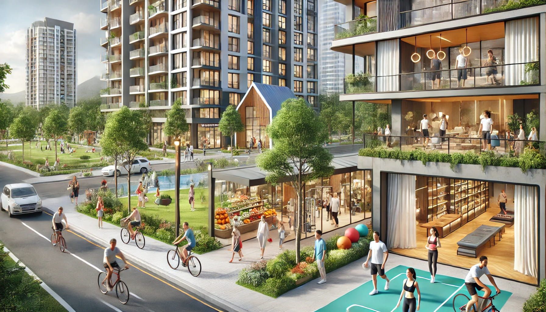 A modern residential community that focuses on access to health and wellness services. The image shows a well-designed gym with large windows.jpg
