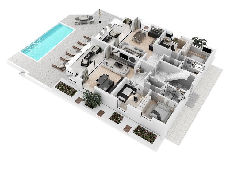 Beitragsbild: 3D Grundriss des Apartments – Vertriebswerkzeug