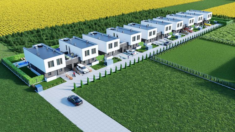 Featured image for article: 3D Visualizations of a Housing Estate from Above / Bird-Eye View