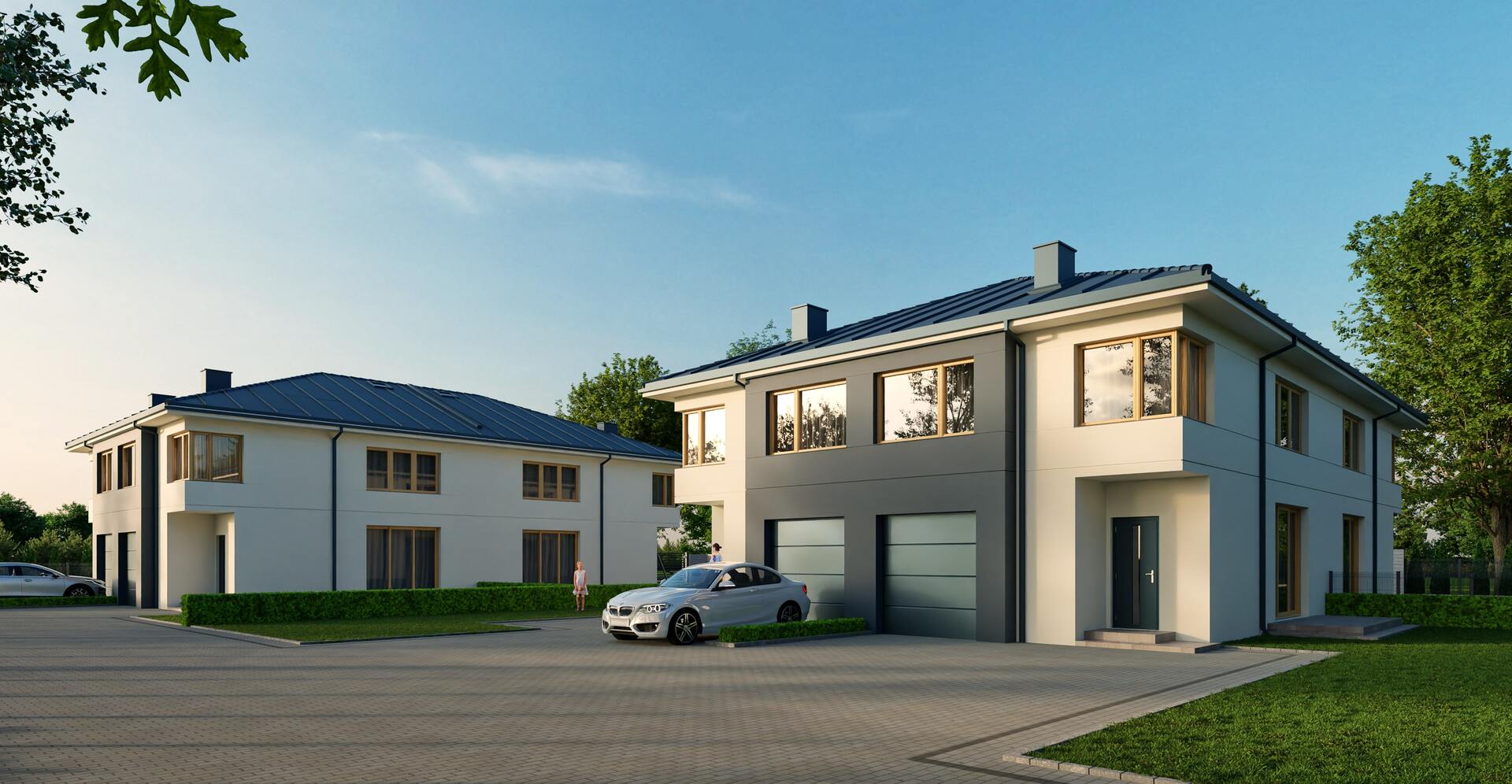 3D visualization of a fourplex neighborhood