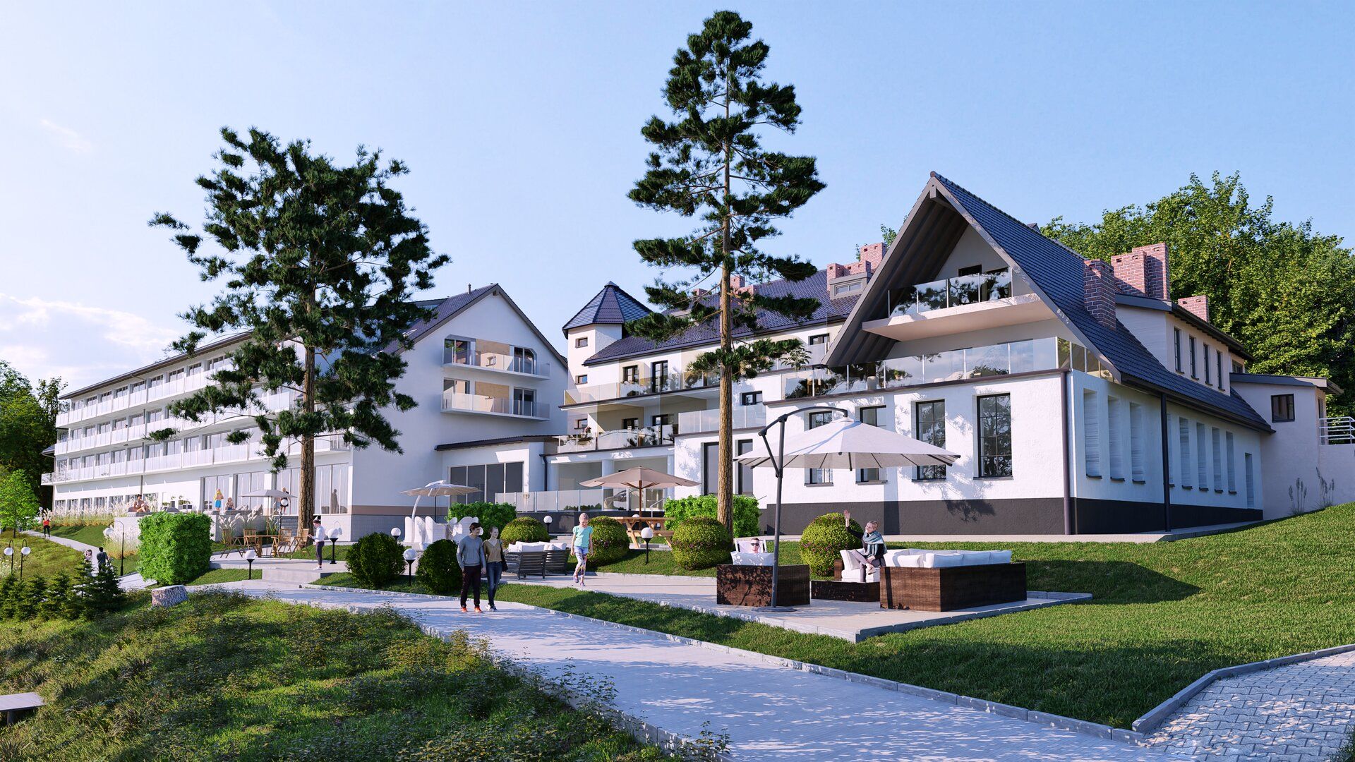 wizualizacja 3d hotelu las