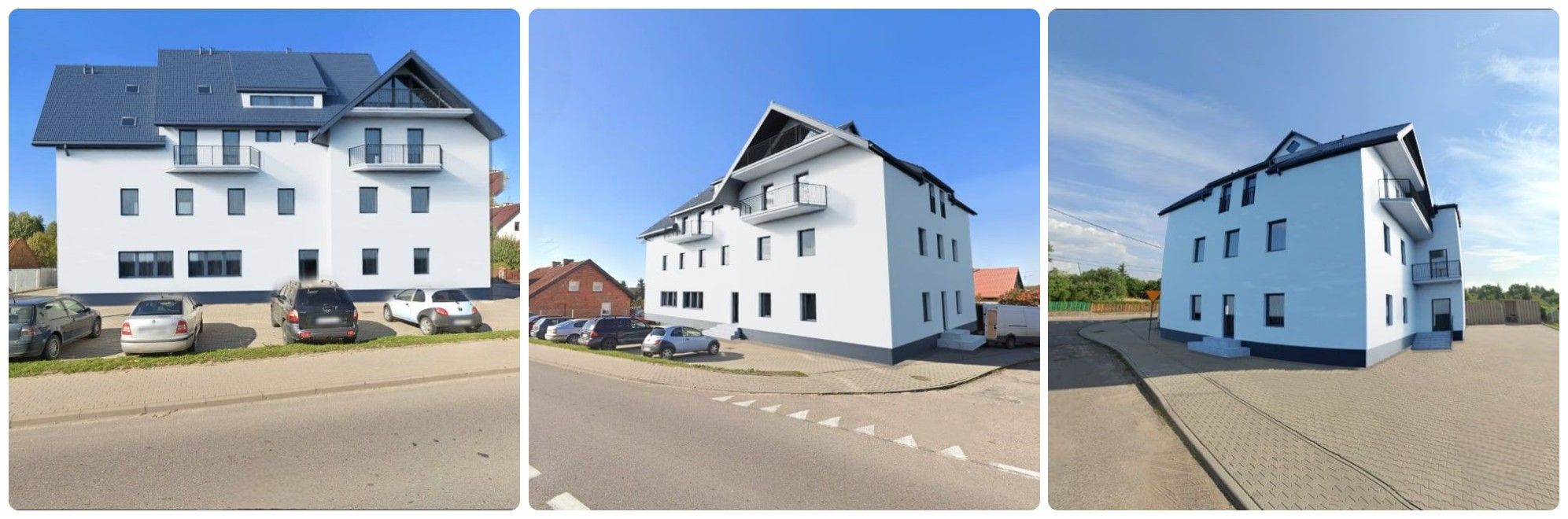 dodanie wizualizacji 3d budynku z projektem elewacji na zdjęcia